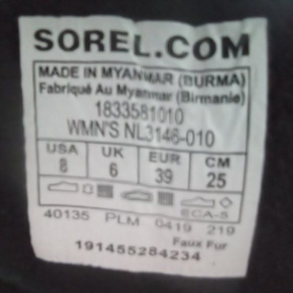 Sorel Out N About Plus Tall Boot Size 8 - Picture 5 of 8